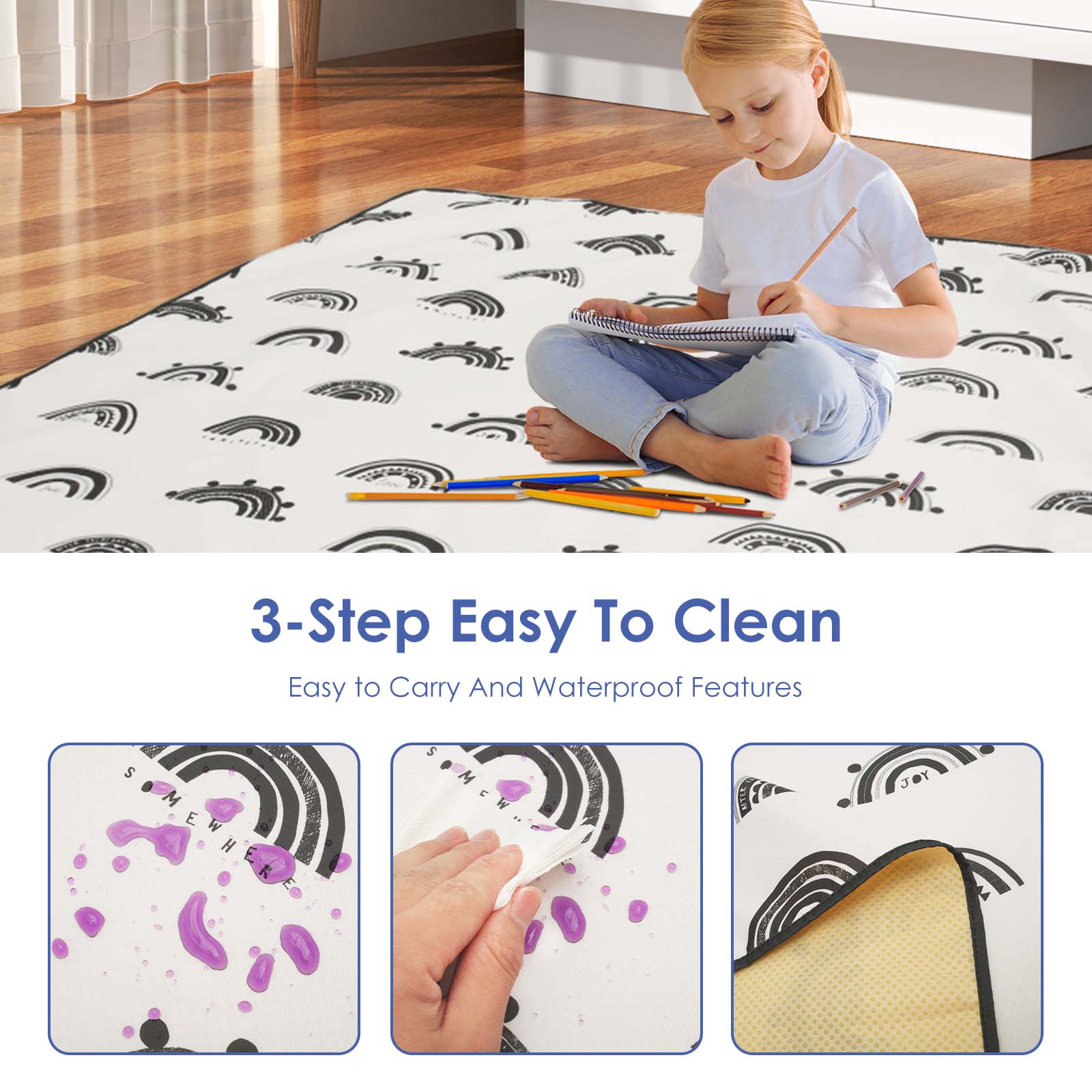 Baby Splat Mat Anti Slip High  - Baby Food Eating Chair ulasan dan harga