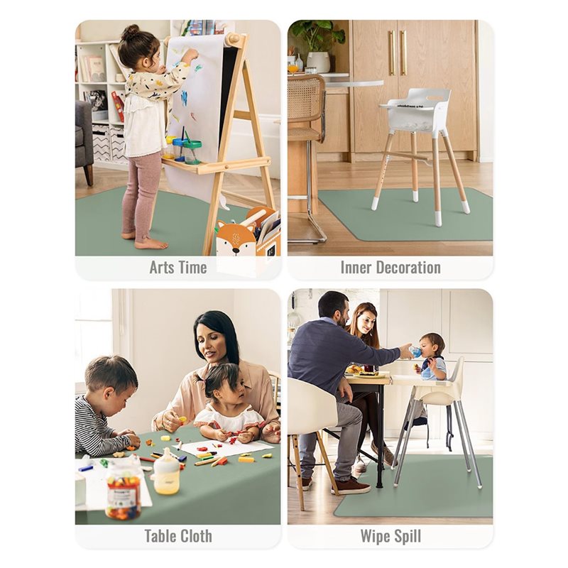 2025 Trend Splash Wipeable Bab - Highchair Splash Mat ulasan dan harga