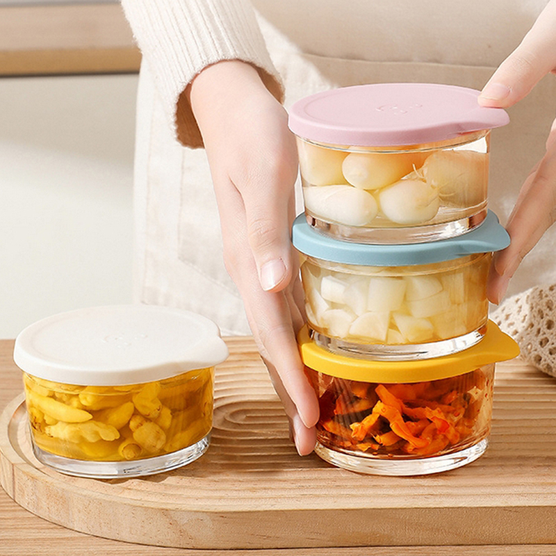 F】Microwave Safe Round Food St - Baby Food Jars Glass ulasan dan harga