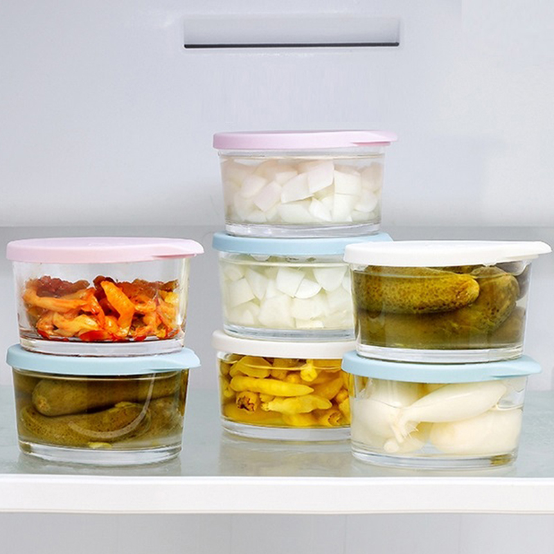 F】Microwave Safe Round Food St - Baby Food Jars Glass ulasan dan harga