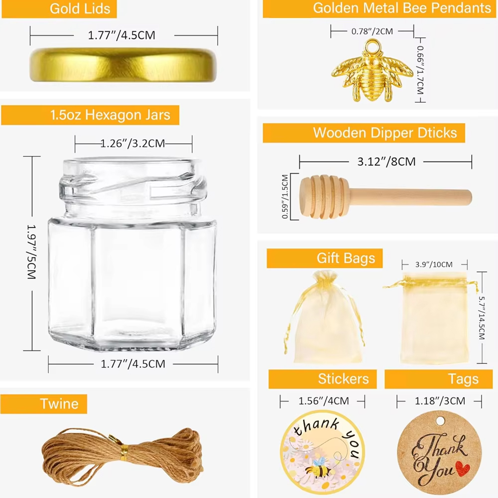 Small Honey Jar, Mini Honey Ja - Baby Food Jars Glass ulasan dan harga