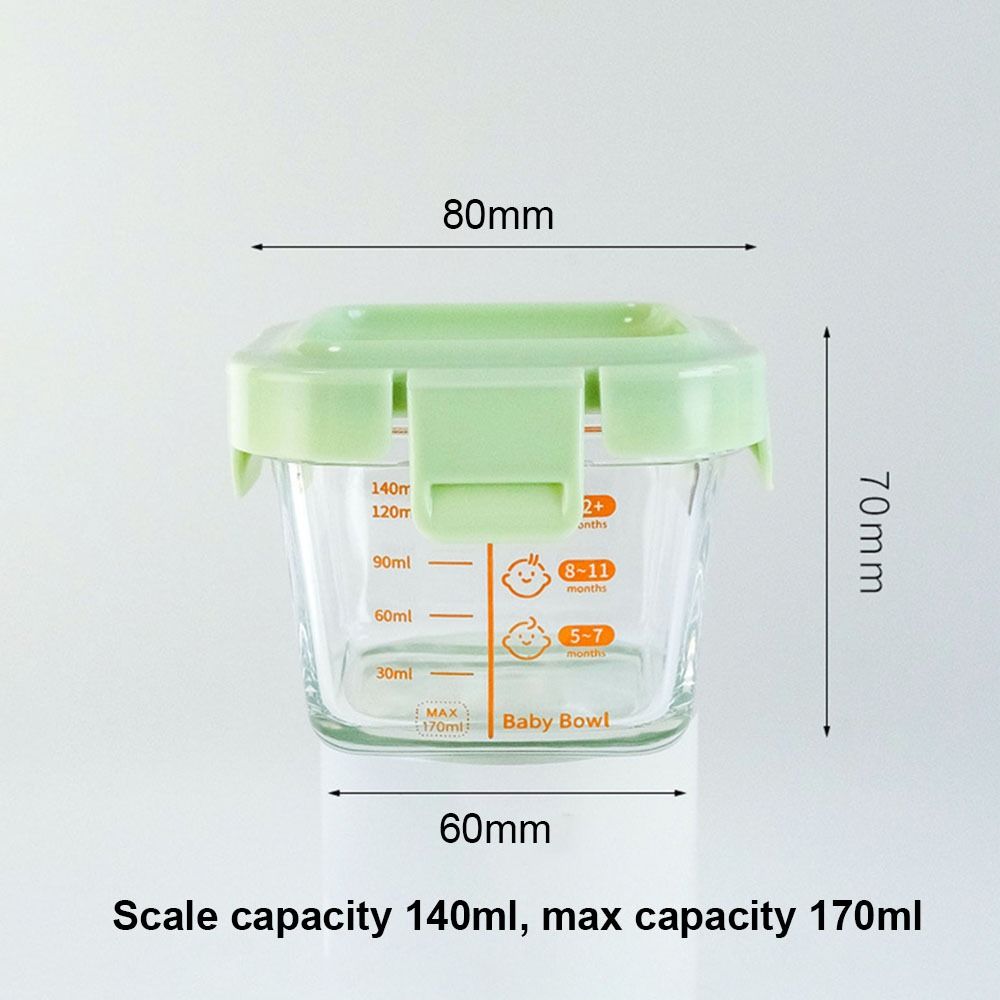 New 170ml Food Storage Box Gla - Baby Food Jars Glass ulasan dan harga