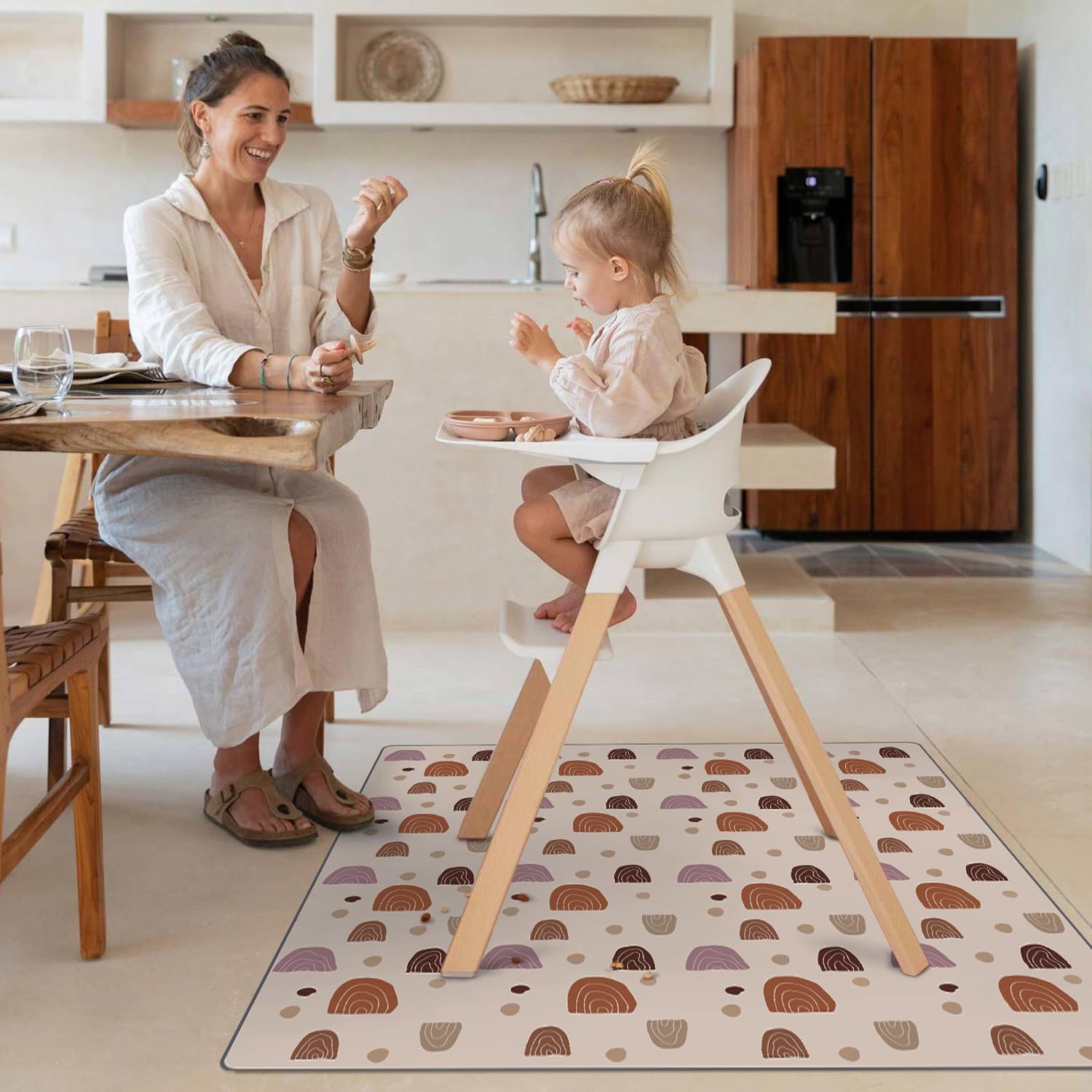 1 Pc Baby Dining Chair Mat Wat - Highchair Splash Mat ulasan dan harga