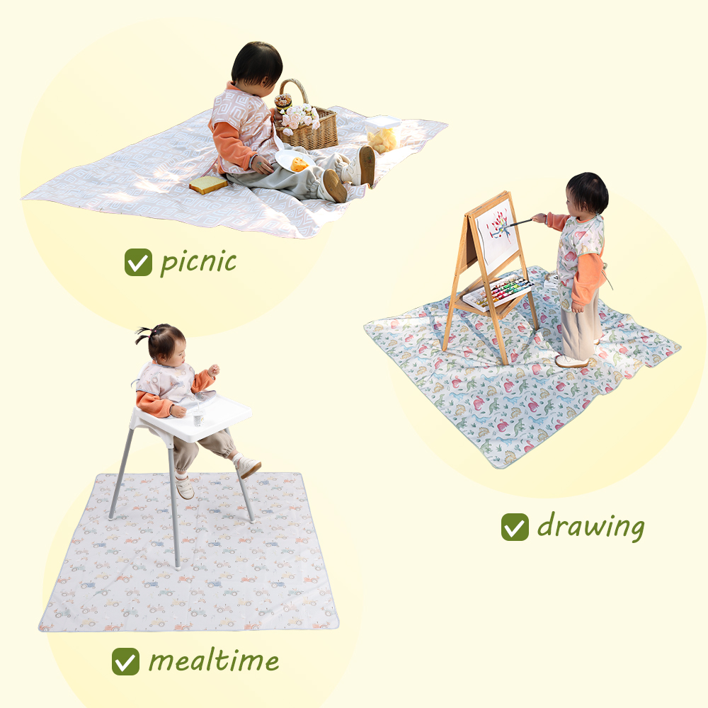 HappyFlute New Fashion Print 1 - Highchair Splash Mat ulasan dan harga